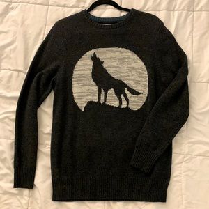 Knitted Wolf Sweater